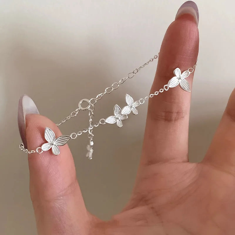 VENTFILLE 925 Sterling Silver Butterfly Bracelet for Girl | SAMAG