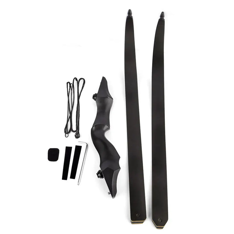 Black Hunter 60″ 25-65Ibs Take Down Recurve Bow Right | SAMAG