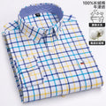 Spring and Autumn Men's Pure Cotton Long sleeved Shirts | SAMAG