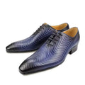 Men's lace up formal shoes, casual retro comfortable faux leather striped embossed handmade business dress shoes