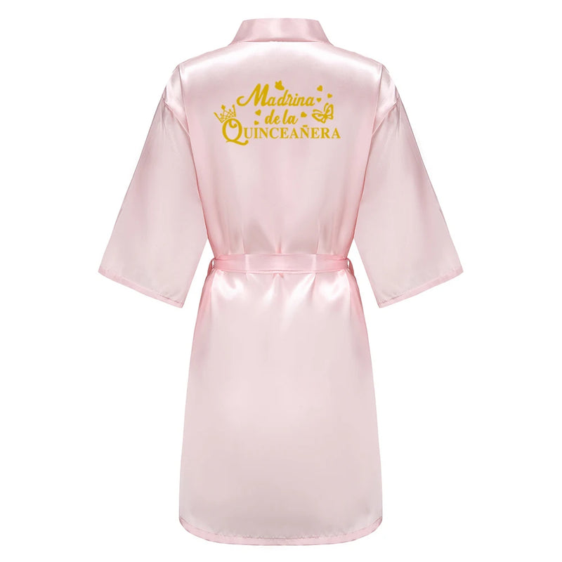 Mis Quince Años Quinceañera Robe Birthday Party Bathrobe | SAMAG