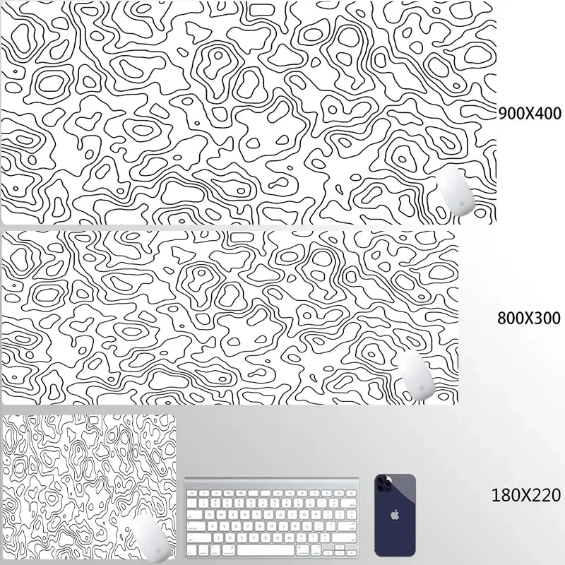 Computer Mouse Pad Strata Liquid Gaming PC Deskmat Laptop Pc Accessory Non-slip soft Mat XXL size Mousepad Large 900x400 Mats