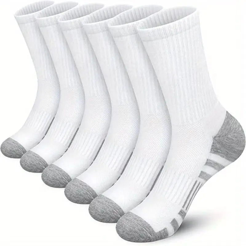 5 Pairs Men's Athletic Socks Sport Running Calf | SAMAG