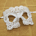 1pcs Hot Sale White Sexy Lace Half Face Masks Various Styles Halloween Masquerade Party Dance Mask Costume