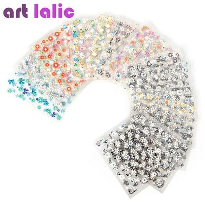 Nail Art Transfer Stickers 3D Design Manicure Tips Decals | SAMAG