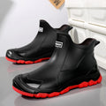 Fashion High Top Rain Boots for Men Women Anti-slip Waterproof Oil-proof Chef Shoes Lightweight Man Ankle Work Shoes Water Shoes