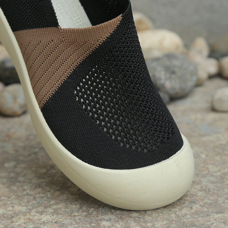 Women's Shoes Summer 2026 Single Shoes Dual-Tone Breathable Design Petite Fragrance Style Comfortable Footwear Shoes Woman