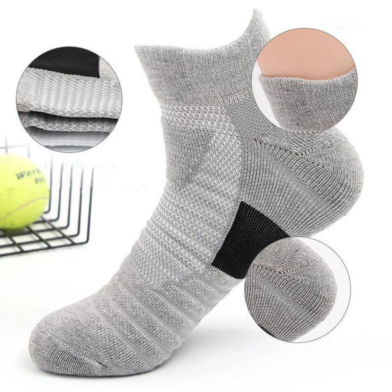 6 Pairs Cotton Soccer Socks Men's Anti-slip Mid Tube | SAMAG