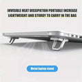 2pcs/Set Laptop Stand for Computer Keyboard Stand Riser Aluminum Mini Portable Laptop Stands for Notebook