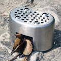 Tiartisan Outdoor Camping Cookware 304 Stainless Steel Army Edition Canteen Cup Lunch Box Wood Stove Set With Handle Hanging Pot