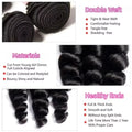 Raw Brazilian Human Hair Bundles Loose Wave 3 4 Bundle 28 30 Inch Virgin Remy Hair Extension For Women Sew In Quick Weave Bundle