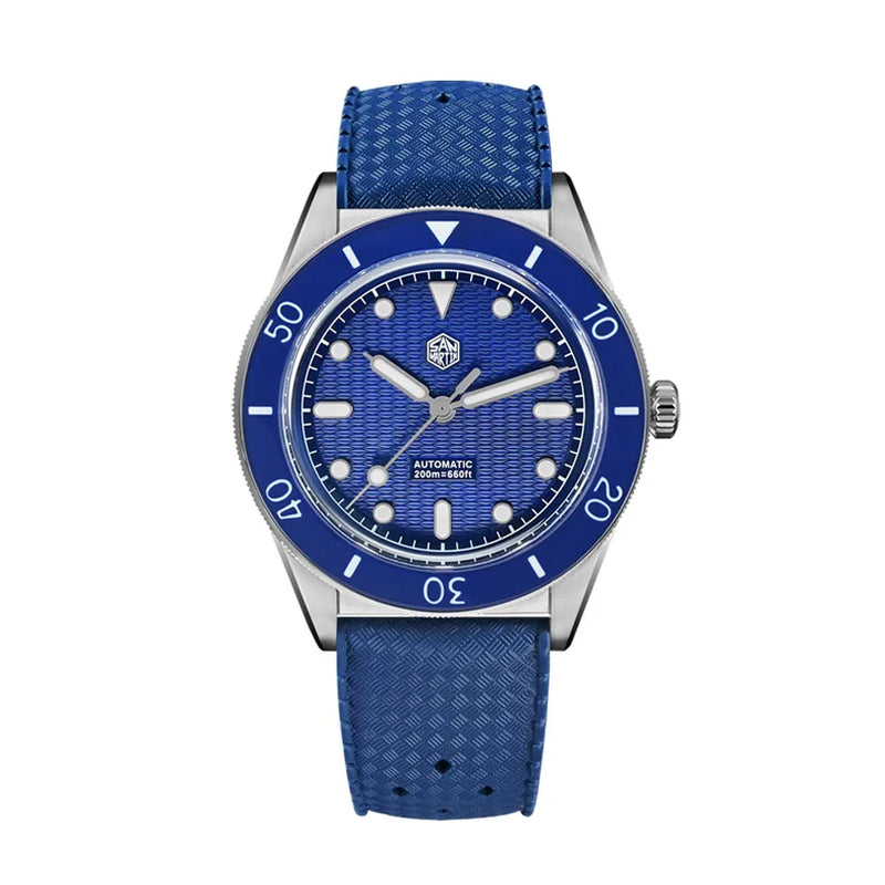 San Martin Official 39mm Guilloche MOP Dial Miyota 90S5 Sport Watch Automatic Mechanical Sapphire Bezel - Visuel 11 | SAMAG