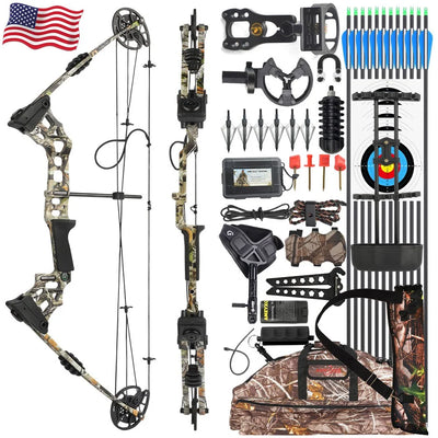Compound Bow Arrow Set with Spine 500 Carbon 20 - 70lbs | SAMAG