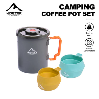 Widesea Camping Coffee Pot Set French Press Aluminum | SAMAG