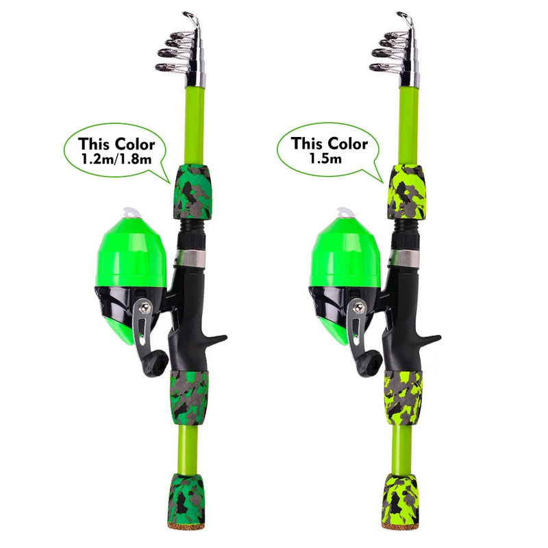Mini Telescopic Fishing Rod Reel Combo 1.2M 1.5M 1.8M | SAMAG