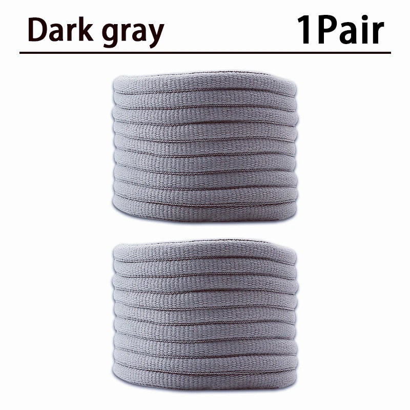 New Half Round High Quality Shoelaces 5mm Width Solid Color Shoelace Sneaker Classic Shoe Laces 1 Pair/3 Pair/5 Pair