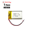 3.7V Lipo Battery Ph2.0 Plug Rechargeable Lithium Battery 3.7V For PS4 Humidifiers GPS Navigation  Bluetooth Speaker MP3 MP4