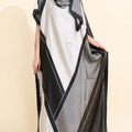 Luxury Soft Muslim Print Abayas Women Short SLeeves | SAMAG
