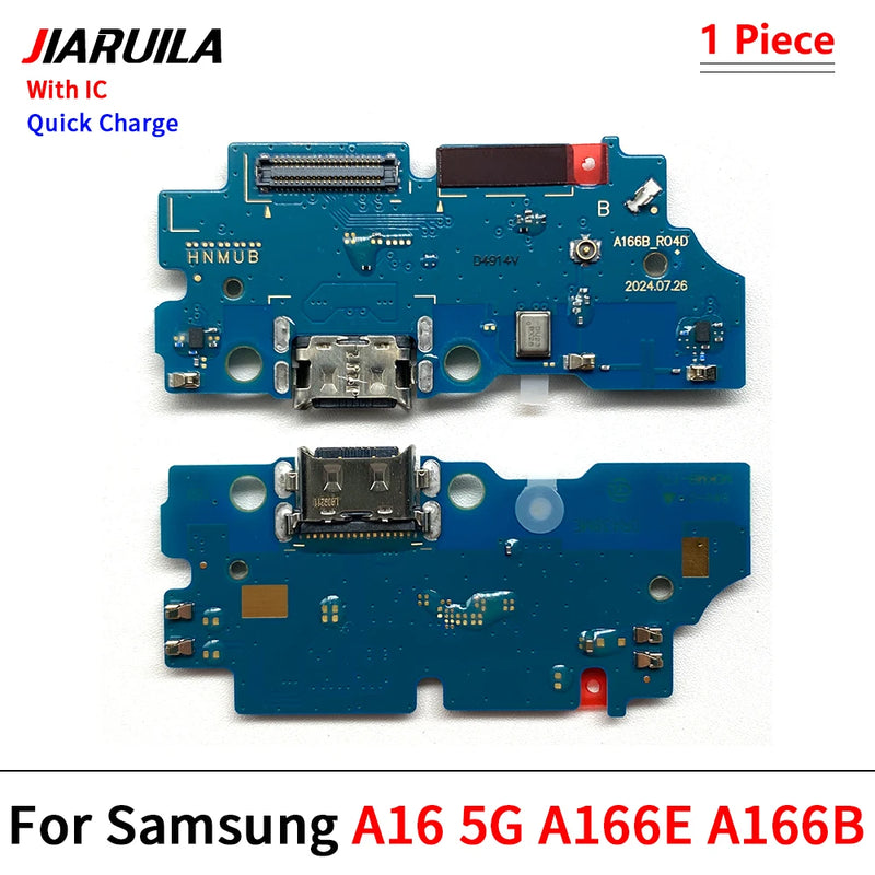 For Samsung A06 A16 A26 A36 A56 A07 A17 A37 A57 4G 5G USB Dock Charging Port Flex Cable Charger Board With Microphone Connector