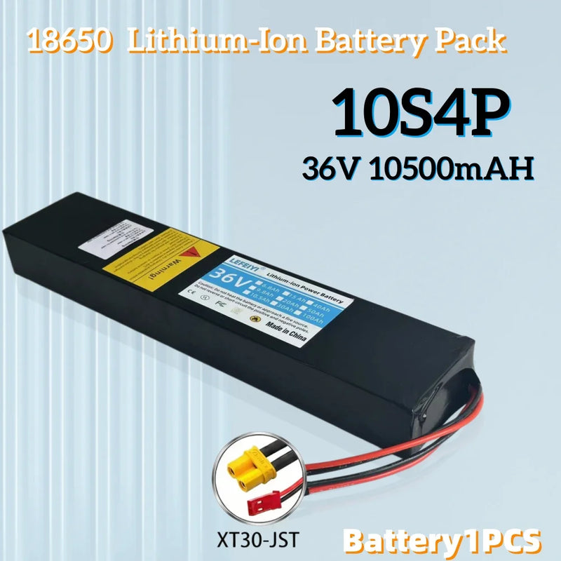 36V 10.5Ah 10S4P 500W power supply, specially modified for Xiaomi M365 electric scooter battery with BMS