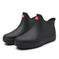 Men's Rain Boots Waterproof Rubber Shoes Outdoor Hiking Fishing Shoes PVC Kitchen Work Water Shoes Slip on Non-slip Ankle Boots