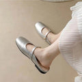 Women's New Summer Collection: Retro-Chic & Versatile Closed-Toe Mules — Square-Toe, Casual Slip-On Sandals with Soft Soles