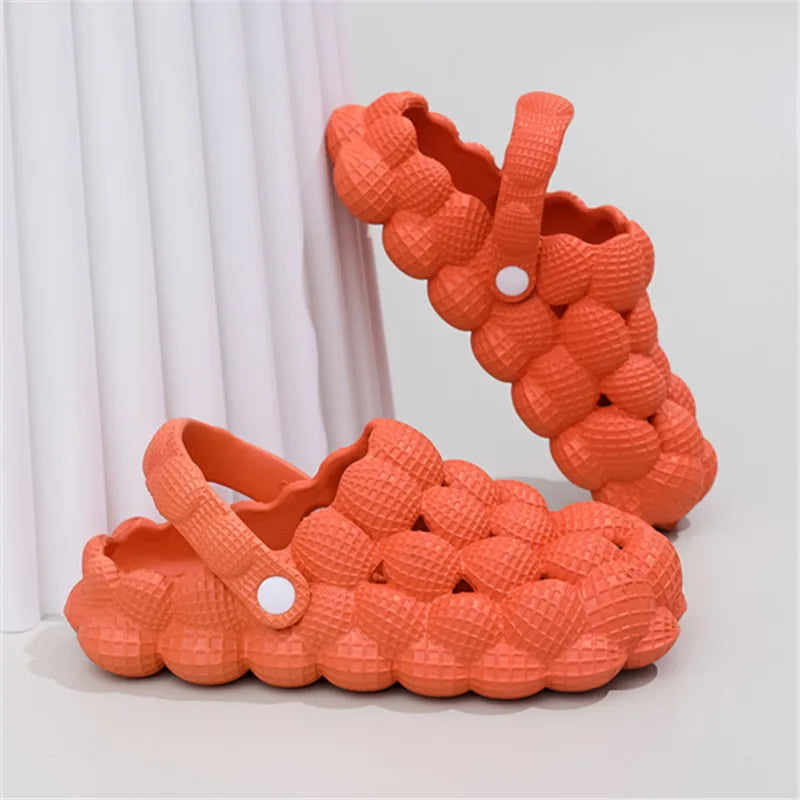 Comwarm Bubble Ball Women Sandals New Summer Women Clogs Garden Shoes House Massage House Slippers Closed Toe Anti-Slip Sandals