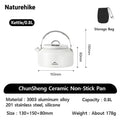 Naturehike Ceramic Non-Stick Set Of Pots Camping Cookware Kit Outdoor Frying Pan Kettle Picnic Tableware Kitchen Utensils