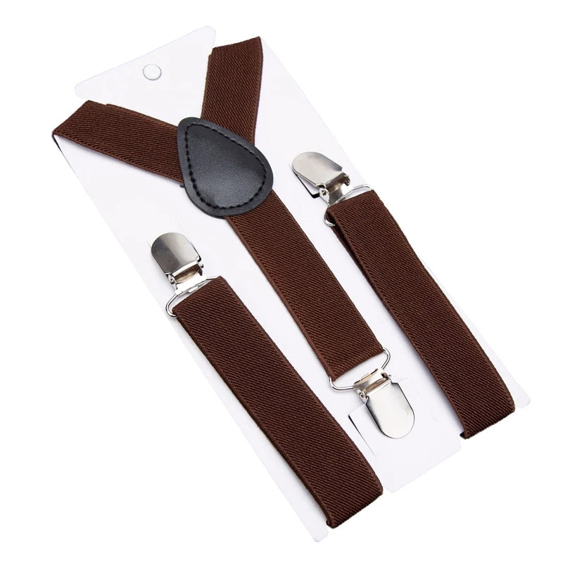 Kids Suspenders Soild Fashion Children Boys Braces Girls Adjustable Suspenders Kid Designer Belts Baby Wedding Accessories