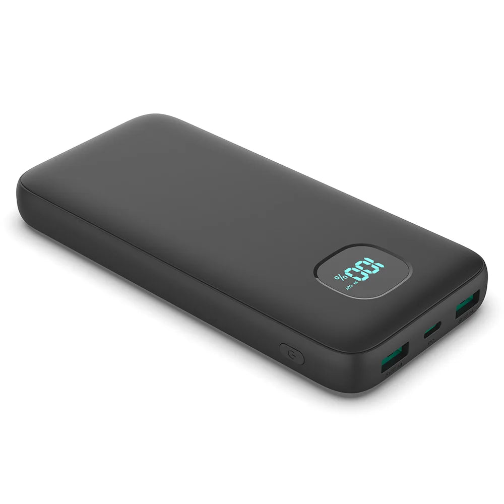 Power Bank Portable Charger with 3 Built-in Cables,Ultra Slim 10000mAh PD 3.0A USB-C Battery Pack,LCD Display 5 Outputs Travel Essentials Powerbank for iPhone 16/15/14/13/12 Series,Samsung,Android etc