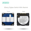 Bseed EU Standard Zigbee Light Switches Parts 1/2/3Gang Dimmer Curtain Module DIY Part Tuya Smart Life Control Neutral Required