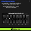 FUHAM 4 Channel Audio Mixer Bluetooth USB DJ Console 48V Phantom Power for Studio Karaoke Streaming