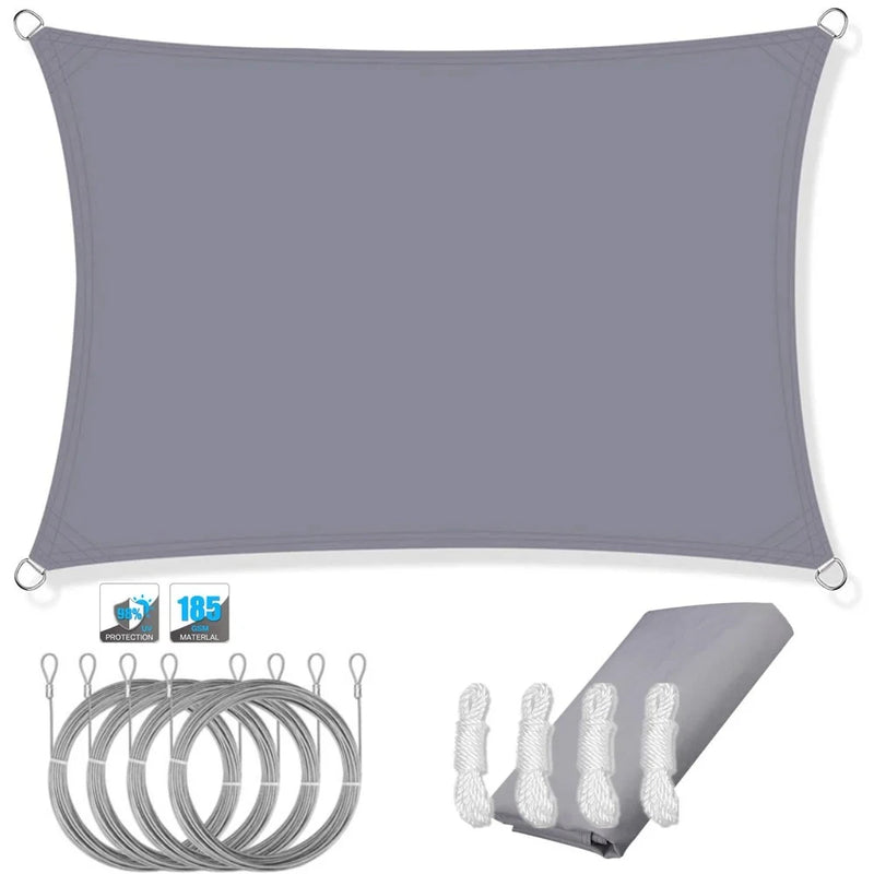 Waterproof Sun Shade Sail Canopy Rectangle UV Block | SAMAG