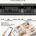 ULTIMEA 100W 2.2ch TV Sound Bar, 2-in-1 Detachable Bluetooth Soundbar for TV, Bass Adjustable, 3 EQ Modes, Apollo S40 Series