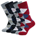 5 Pairs Men's Dress Socks Plus Large Size， Combed Cotton | SAMAG