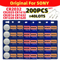 200pcs For Sony CR2025 cr2016 cr2032 CR1632 CR1616 CR1620 CR1220 Button Cell Watch battery cr 2032 cr 2025 CR 2016 Batteria