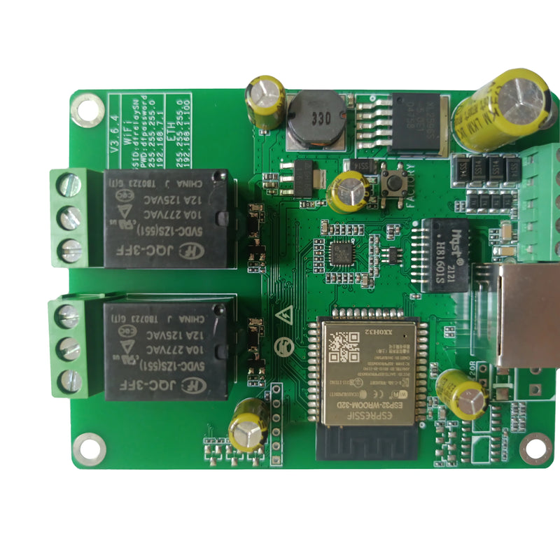 Ethernet Relay Network Wifi Switch Modbus MQTT TCP UDP Web HTTP Schedule Task CAN RS485 CoAP Domoticz Timer Module