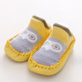 Baby Shoes Cotton Floor Socks Shoes Cartoon Cute Baby First Walkers Toddler Shoes Girl Boys Kids Soft  PU Sole Shoe Anti-slip
