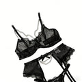 Lingerie Underwear Bras Sets Lace Garter Lingerie Women Intimates 2025 Underwire Bra And Panty Thongs Ladies Underwear Set