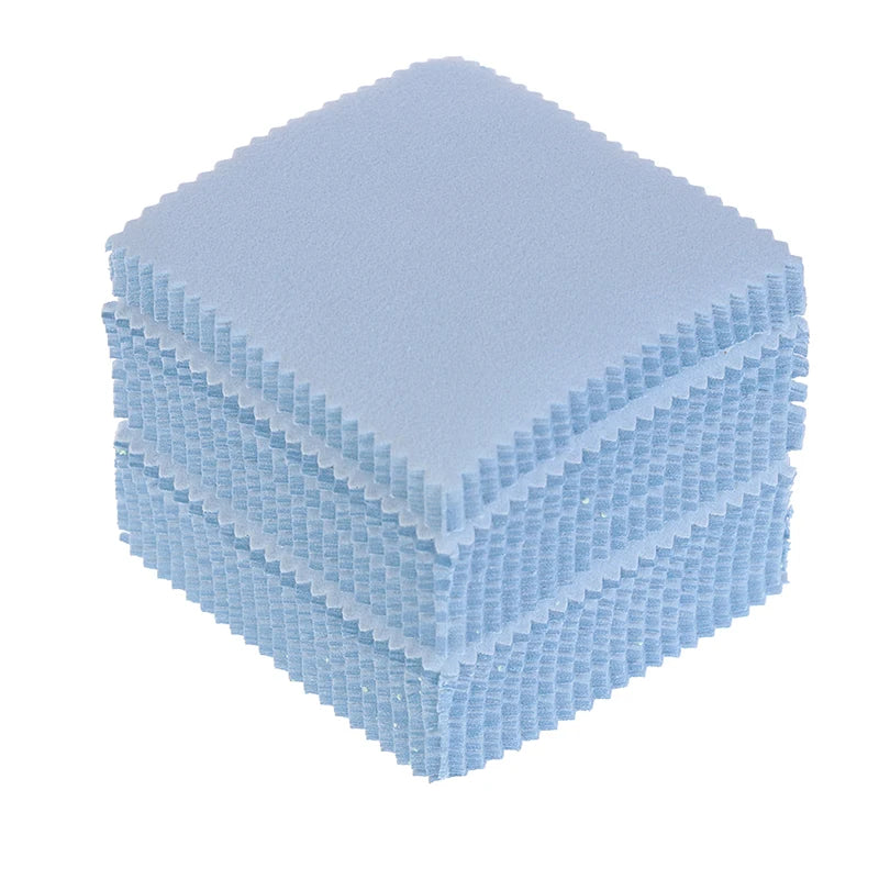 10pcs/100pcs Polish Polishing Cloth Cleaning Soft Clean Wipe Wiping For Silver Gold Jewelry Tool - Visuel 11 | SAMAG