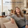 ULTIMEA 7.1ch Soundbar with 5.25" Subwoofer&4 Surround Speakers, Sound Bar for TV with Dolby Atmos&APP Control, VoiceMX, BassMX