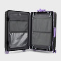 BunnyFly Wide Handlebar Travel Trolley Suitcase with Colorful Silent Wheels TSA Lock Rolling Luggage Large Capacity PC Material
