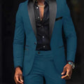 Men Formal Slim Fit Tuxedo Prom Suit Male Groom Wedding Blazers High Quality Groomsman Luxury Dress Business Banquet Party Suit