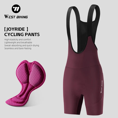 WEST BIKING Women Cycling Bib Shorts Summer High - waisted | SAMAG