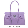 Korean PVC Waterproof Beach Shoulder Bag 2026 Summer Y2K Candy Color Jelly Bags Trendy Dopamine Fashion Tote Underarm Handbag