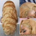 180Density Honey Blonde Wig Long Body Wave Lace Front Wigs Blonde 13x4 Hd Lace Frontal Wig Pre Plucked Daily Wear For Women