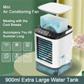M02K-Portable Air Conditioner Portable Fan Dual Spray Ultrasonic Atomization Speed Mute Air Cooler