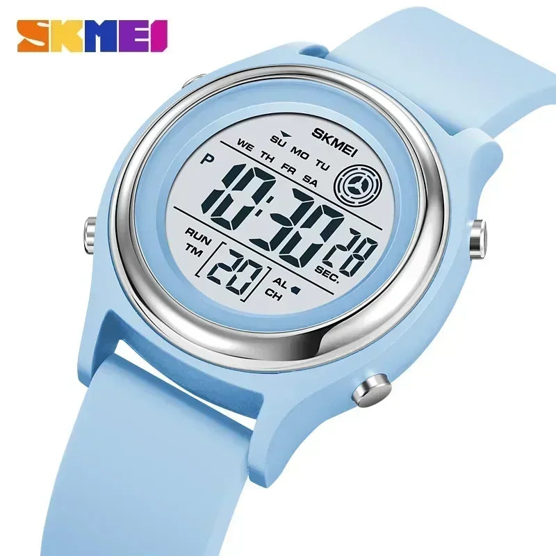 SKMEI 2094 Luxury Stopwatch Lady Waterproof Womens Digital Wristwatches Shockproof Countdown Watches for Women Montre Femme 1721