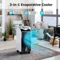 Windowless Swamp Cooler Fan Humidifier 3 Modes 3 Speeds 2 Ice Boxes 7.5h Timer Quiet Portable Bedroom Living Room Office Custom