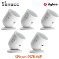 SONOFF SNZB 06P Zigbee Human Presence Sensor SNZB-06P Detector Motion Light Sensing Smart Home Automation Work with Alexa Google